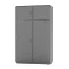 DKC EUROPE - Armadio in vetroresina Serie GRAFI 12, 2 vani, IP55, dimensioni 1390 x 1150 x 460 mm GH12-8/52A/T.