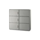 DKC EUROPE - Armadio in vetroresina Serie GRAFI 12, 3 vani, IP55, dimensioni 1390 x 1150 x 460 mm GH12-8/222A/T.