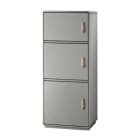 DKC EUROPE - Armadio in vetroresina Serie GRAFI 5, 3 vani, IP55, dimensioni 1390 x 580 x 330 mm (AxBxP), modello G5-8/321/T.