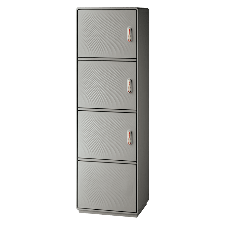 DKC EUROPE - Armadio Serie GRAFI 5 in vetroresina, 3 vani + zoccolo, IP55, dim. 1840 x 580 x 330 mm G5-9/2222/ZT SMC C/ZOCC GRA.