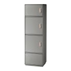 DKC EUROPE - Armadio Serie GRAFI 5 in vetroresina, 3 vani + zoccolo, IP55, dim. 1840 x 580 x 330 mm G5-9/1331/ZT SMC C/ZOCC GRA.