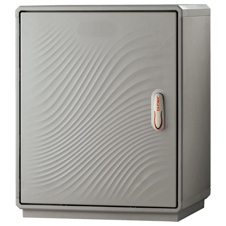 DKC EUROPE - Armadio in vetroresina Serie GRAFI 7, 1 vano, IP55, dimensioni 715 x 685 x 330 mm (AxBxP), modello G7-4/4/T.