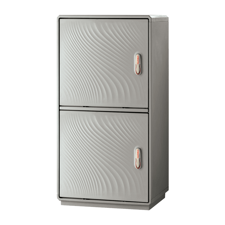 DKC EUROPE - Armadio in vetroresina Serie GRAFI 7, 2 vani, IP55, dimensioni 1390 x 685 x 330 mm (AxBxP), codice G7-8/44/T.