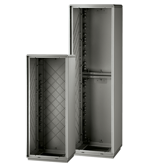 DKC EUROPE - Armadio in vetroresina Serie GRAFI 7, IP55, dimensioni 1840 x 685 x 460 mm, modello GH7-9/T senza ante.