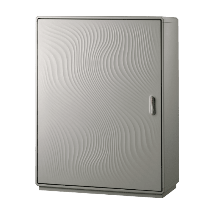 DKC EUROPE - Armadio in vetroresina Serie GRAFI 9, 1 vano, IP55, dimensioni 715 x 910 x 330 mm (AxBxP), modello G9-4/4/T.