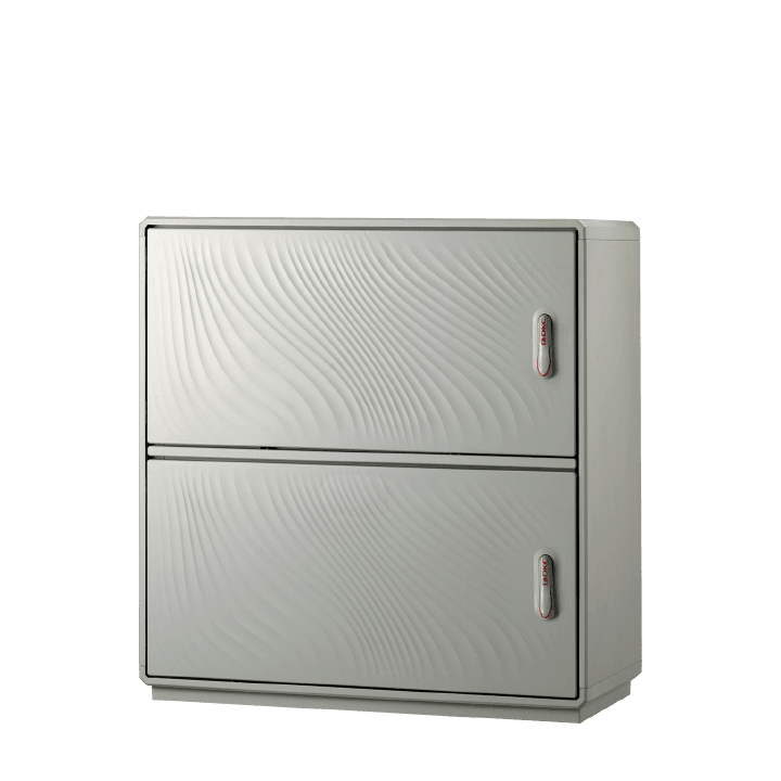 DKC EUROPE - Armadio in vetroresina Serie GRAFI 9, 2 vani, IP55, dimensioni 940 x 910 x 330 mm (AxBxP), codice G9-5/22/T.