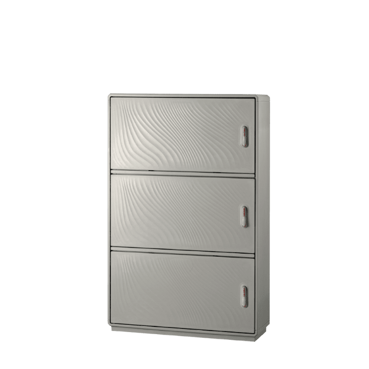 DKC EUROPE - Armadio in vetroresina Serie GRAFI 9, 3 vani, IP55, dimensioni 1390 x 910 x 460 mm GH9-8/222/T.