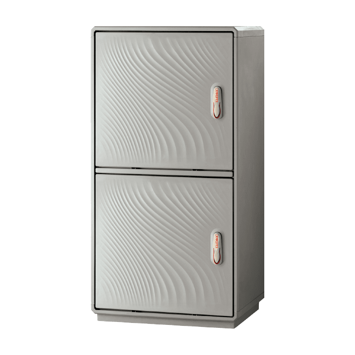DKC EUROPE - Armadio in vetroresina Serie GRAFI 9, 2 vani, dimensioni 1840 x 910 x 460 mm, grado di protezione IP55 GH9-9/55/T.