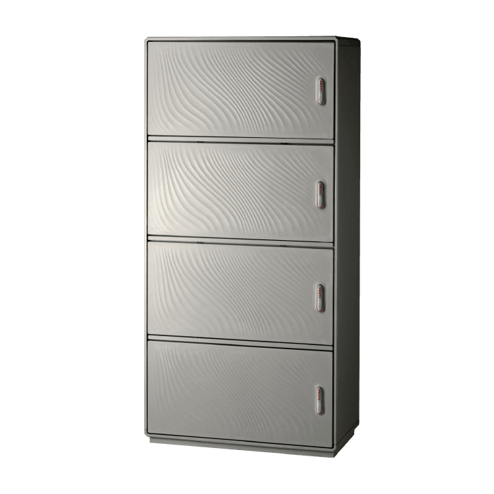 DKC EUROPE - Armadio in vetroresina Serie GRAFI 9, 4 vani, IP55, dimensioni 1840 x 910 x 460 mm GH9-9/2222/T.