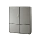 DKC EUROPE - Armadio in vetroresina Serie GRAFI 12 con 1 vano, zoccolo e dimensioni 1390 x 1150 x 460 mm (AxBxP), IP44 GH12-8/25A/ZT-4.
