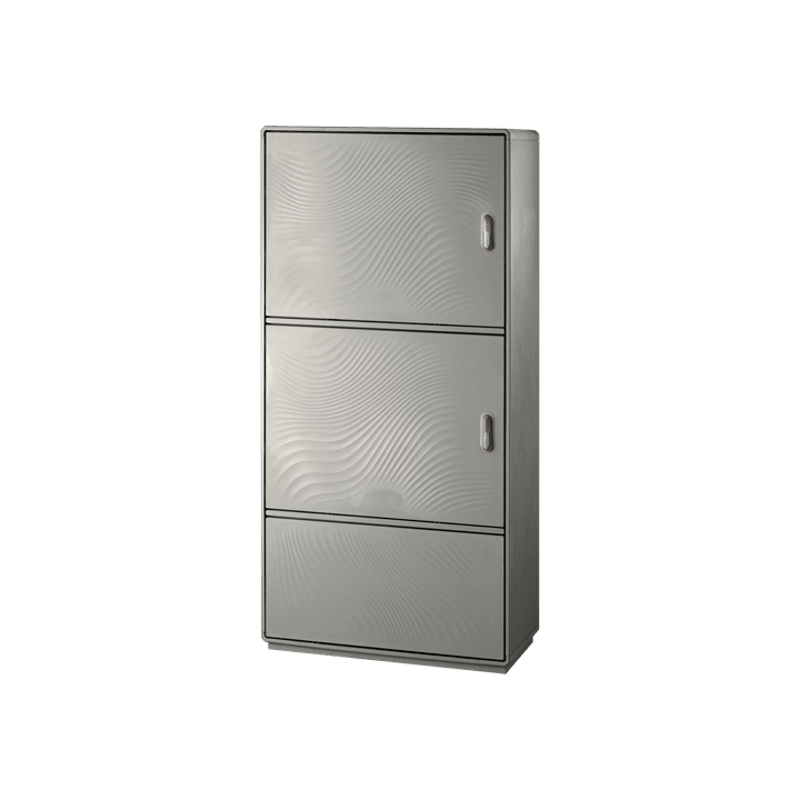 DKC EUROPE - Armadio Serie GRAFI 5 in vetroresina, 2 vani + zoccolo, IP44, dim. 1840 x 580 x 330 mm G5-9/244/ZT-4 SMC C/ZOCC GR.