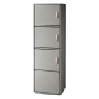 DKC EUROPE - Armadio Serie GRAFI 5 in vetroresina, 3 vani + zoccolo, IP44, dim. 1840 x 580 x 330 mm G5-9/2222/ZT-4 SMC C/ZOCC G.