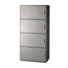 DKC EUROPE - Armadio in vetroresina, 4 vani, IP44, dimensioni 1840 x 580 x 330 mm (AxBxP) GRAFI-5 G5-9/2222/T-4 SMC.