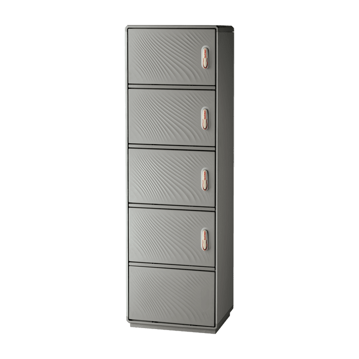 DKC EUROPE - Armadio Serie GRAFI 5 in vetroresina, 4 vani + zoccolo, IP44, dim. 1840 x 580 x 330 mm (AxBxP) G5-9/11111/ZT-4 SMC C/ZOCC.