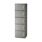 DKC EUROPE - Armadio in vetroresina Serie GRAFI 5, 5 vani, IP44, dimensioni 1840 x 580 x 330 mm (AxBxP), codice G5-9/11111/T-4.