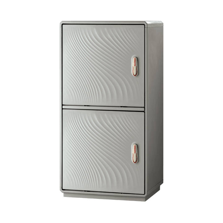 DKC EUROPE - Armadio in vetroresina, 2 vani, IP44, dimensioni 1390 x 580 x 460 mm (AxBxP) GH5-8/44/T-4 ARMADIO SMC GRAFI-5.