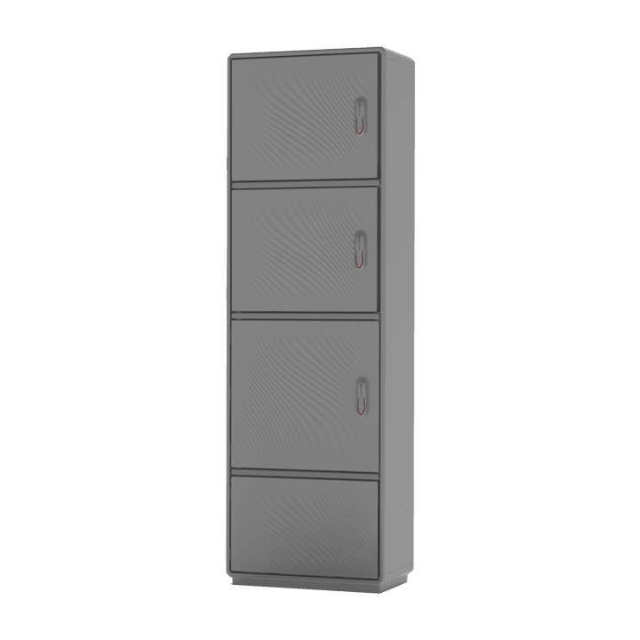 DKC EUROPE - Armadio in vetroresina, 3 vani + zoccolo, IP44, dim. 1840 x 580 x 460 mm (AxBxP) GH5-9/1322/ZT-4 SMC C/ZOCC G.