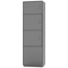 DKC EUROPE - Armadio in vetroresina GRAFI-5, 4 vani, IP44, dimensioni 1840 x 580 x 460 mm GH5-9/3221/T-4.