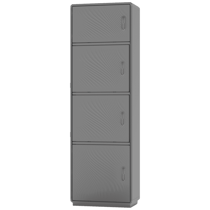 DKC EUROPE - Armadio in vetroresina GRAFI-5, 4 vani, IP44, dimensioni 1840 x 580 x 460 mm GH5-9/3221/T-4.