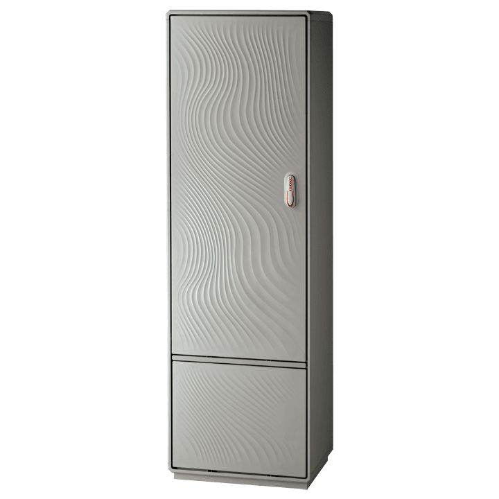 DKC EUROPE - Armadio in vetroresina Serie GRAFI 7, 1 vano + zoccolo, IP44, dim. 1390 x 685 x 330 mm (AxBxP), codice G7-8/25/ZT-4.