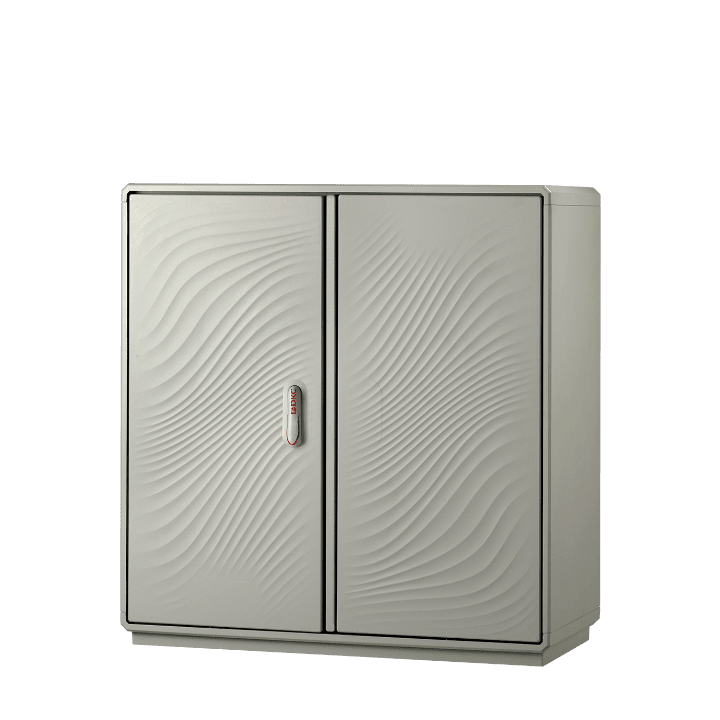 DKC EUROPE - Armadio in vetroresina Serie GRAFI 9, 1 vano, IP44, dimensioni 940 x 910 x 330 mm (AxBxP), modello G9-5/5A/T-4.