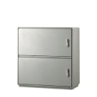 DKC EUROPE - Armadio in vetroresina, 2 vani, IP44, dimensioni 940 x 910 x 330 mm (AxBxP) - G9-5/22/T-4 ARMADIO SMC GRAFI