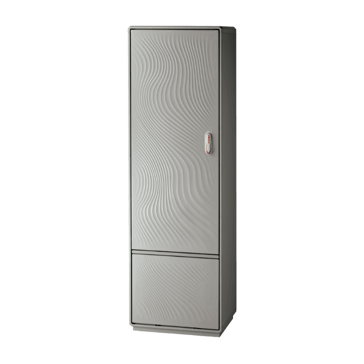 DKC EUROPE - Armadio in vetroresina Serie GRAFI 9 con 1 vano, zoccolo e dimensioni 1840 x 910 x 330 mm (AxBxP), IP44.