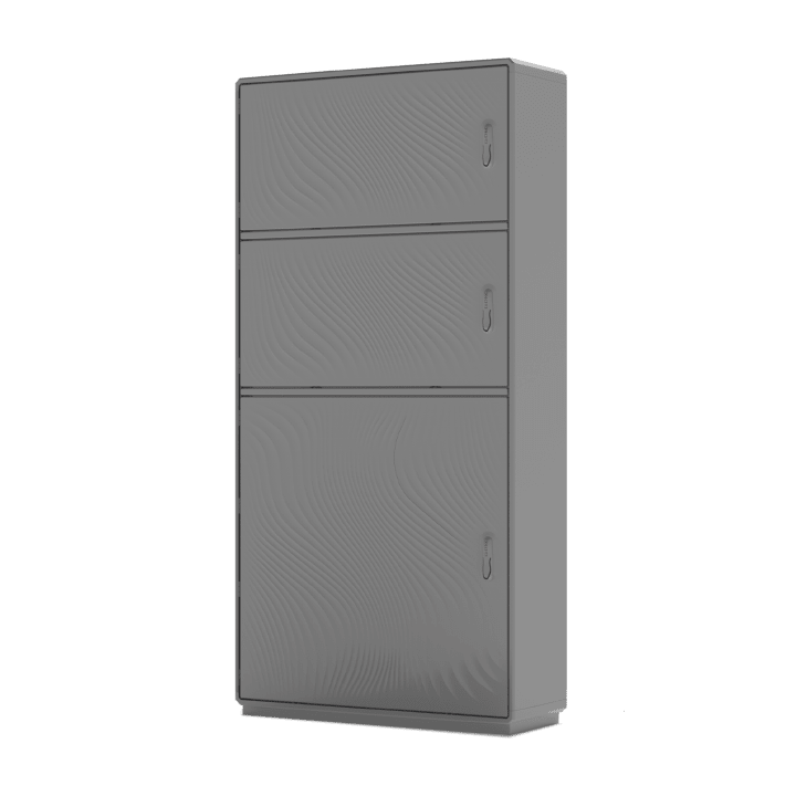 DKC EUROPE - Armadio in vetroresina Serie GRAFI 9, 3 vani, IP44, dimensioni 1840 x 910 x 330 mm (AxBxP), codice G9-9/522/T-4.