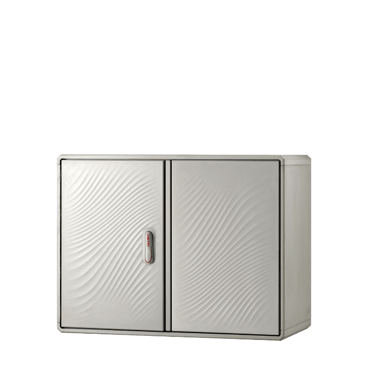 DKC EUROPE - Sopralzo per armadio in vetroresina Serie GRAFI 9, IP44, dimensioni 685 x 910 x 460 mm (AxBxP), codice GH9-4/4A/S-4.