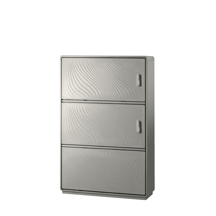 DKC EUROPE - Armadio in vetroresina Serie GRAFI 9, 2 vani + zoccolo, IP44, dim. 1180 x 910 x 460 mm GH9-8/222/ZT-4.