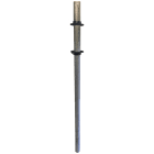 DKC EUROPE - Sostegno tubolare + flange per cassa protezione catodica, H. 1473 mm, diam. 1,5" TL/48/F Tubo di sostegno.