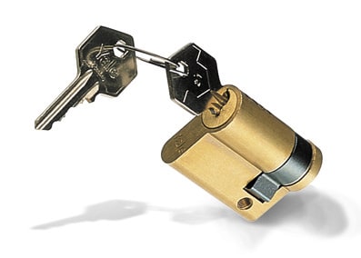 DKC EUROPE - Acc. per serie Grafi-CV, cilindro DIN18252 cifratura Y21 per serrature serie SSCM con 1 chiave. Cilindro serratura CMY/21. 095713210