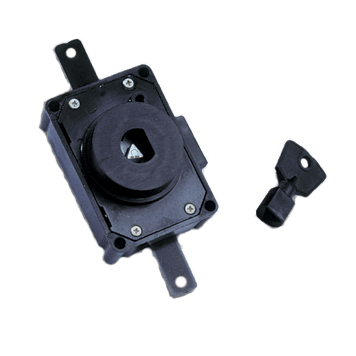 DKC EUROPE - Serie SCS Serratura per armadi CV con chiave ad impronta triangolare 9 mm SCS86/TR9