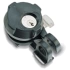 DKC EUROPE - Serie SCX - Serratura per contenitori GMI, azionabile con chiave ad impronta triangolare 9 mm, lucchettabile SCX86/TR9/L SERRATURA.