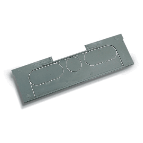 DKC EUROPE - Acc. Serie CP - Portina per chiusura cassette stradali serie CP, con prefr. uscita cavi, 260x110 mm