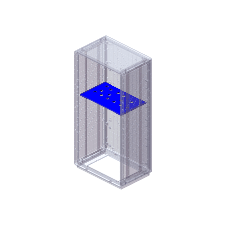 DKC EUROPE - Ripiano in vetroresina per armadi serie CVL e Grafi9, profondità 460 mm - RPL/CVL. 095751251