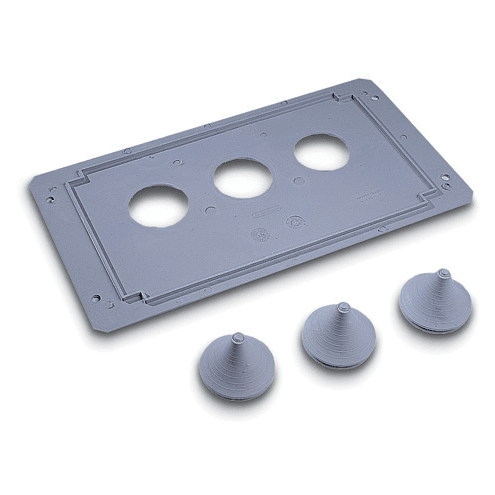 DKC EUROPE - Acc. per Serie CVT-CVN - Setto inferiore in vetroresina, profondità 308 mm, con passacavi SIV/CVTN ASS.ME SETTO.