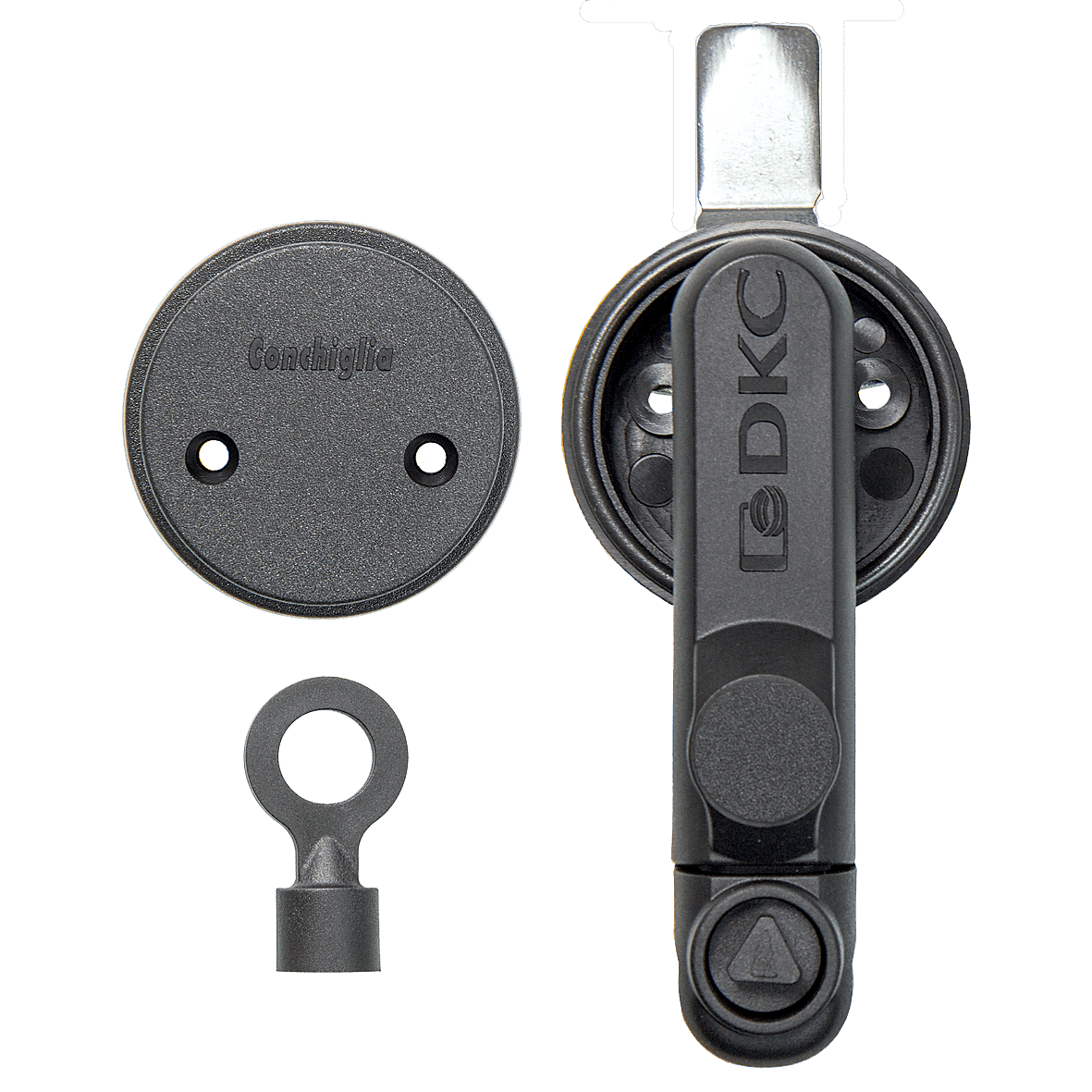 DKC EUROPE - Acc. Serie GRAFI - Serratura per chiave triangolare G-SSMG/TR9 completa.
