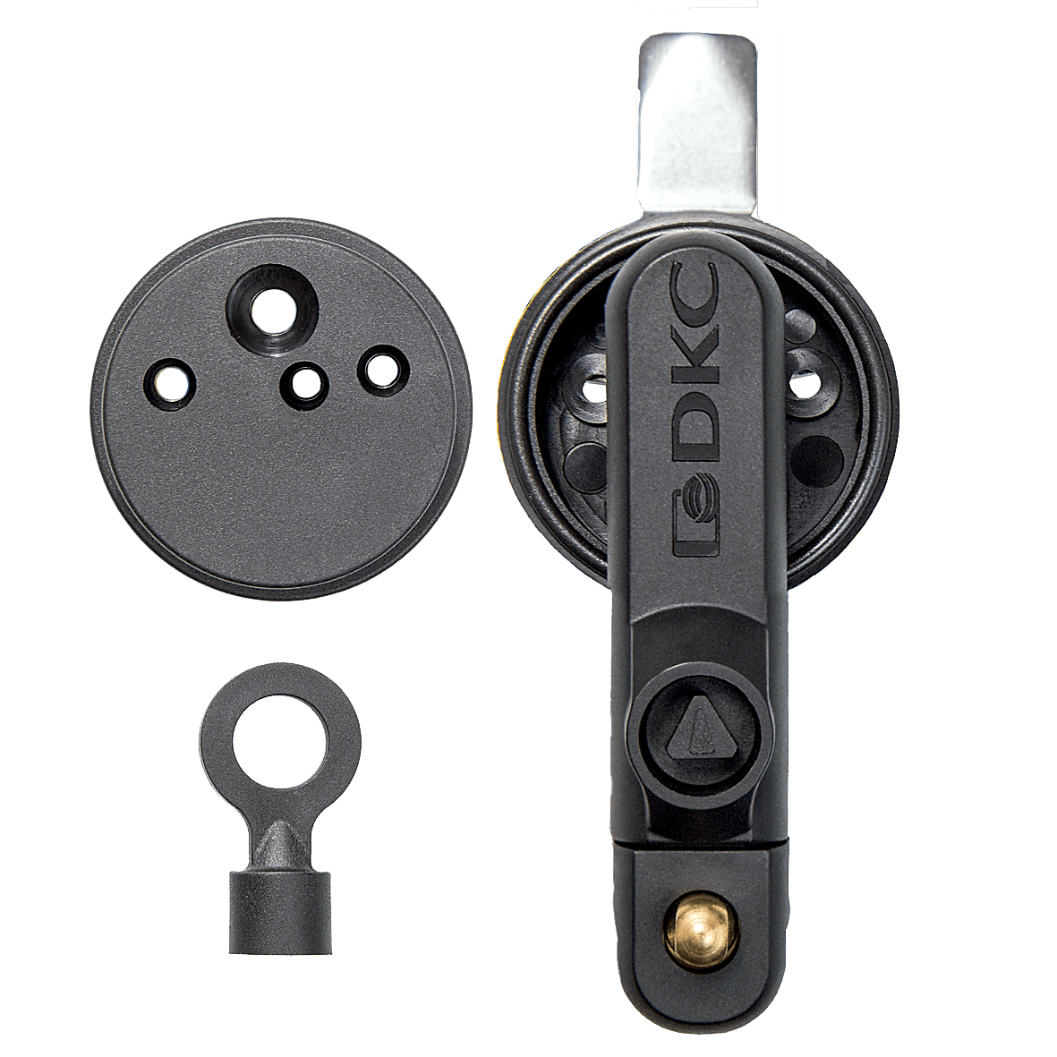 DKC EUROPE - Acc. Serie GRAFI - Serratura doppio azionamento con chiave a impronta triangolare e lucchettabile.