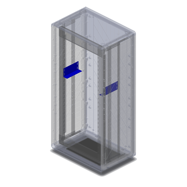 DKC EUROPE - Mensola per supporto apparecchi modulari per armadi serie GRAFI 7, conf. 2 pz G/M/TR19.