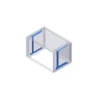 DKC EUROPE - Kit staffe di fissaggio montanti per armadi profondità 330 mm, conf. 4 pezzi G/SM STAFFE FISSAGGIO MONTANTI 095770905