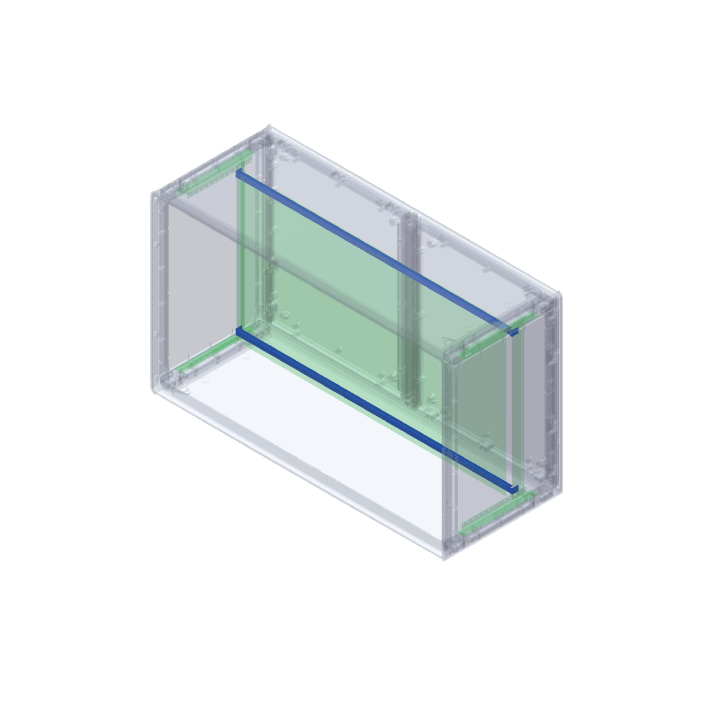 DKC EUROPE - Kit staffe per supporto piastre di fondo sui montanti, confezione 4 pezzi per serie GRAFI G/SP/MT. 095770921
