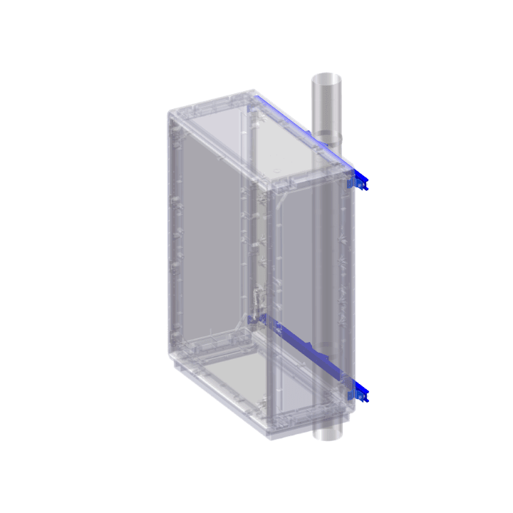 DKC EUROPE - Acc. per Serie Grafi 9 - Telaio di ancoraggio a palo G9/TAP Telaio Ancoraggio a Pa.