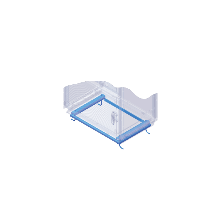 DKC EUROPE - Acc. per Serie GRAFI 12 - Telaio di ancoraggio a pavimento, profondità 460 mm GH12/TA TELAIO DI ANCORAGGIO