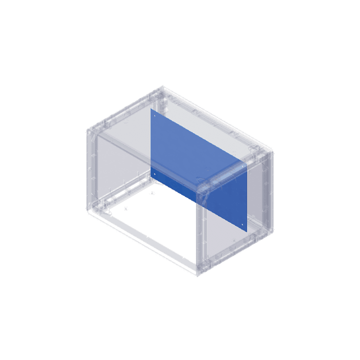 DKC EUROPE - Acc. per Serie Grafi 5 - Piastra di fondo in bachelite spessore 5 mm per vano altezza 883 mm G5/5/PB Piastra di fondo in bachelite. 095775151