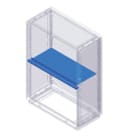 DKC EUROPE - Acc. per Serie Grafi 7 - Kit setto separatore vani e traversa, profondità 330 mm, Kit traversa e setto intermedio.