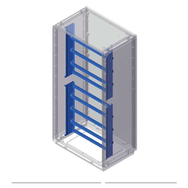 DKC EUROPE - Acc. per Serie GRAFI 7 - Cestello di supporto per apparecchiature modulari, altezza vano 658 mm - G7/7/CST CESTELLO SUPP. APPAR. MODULARE.