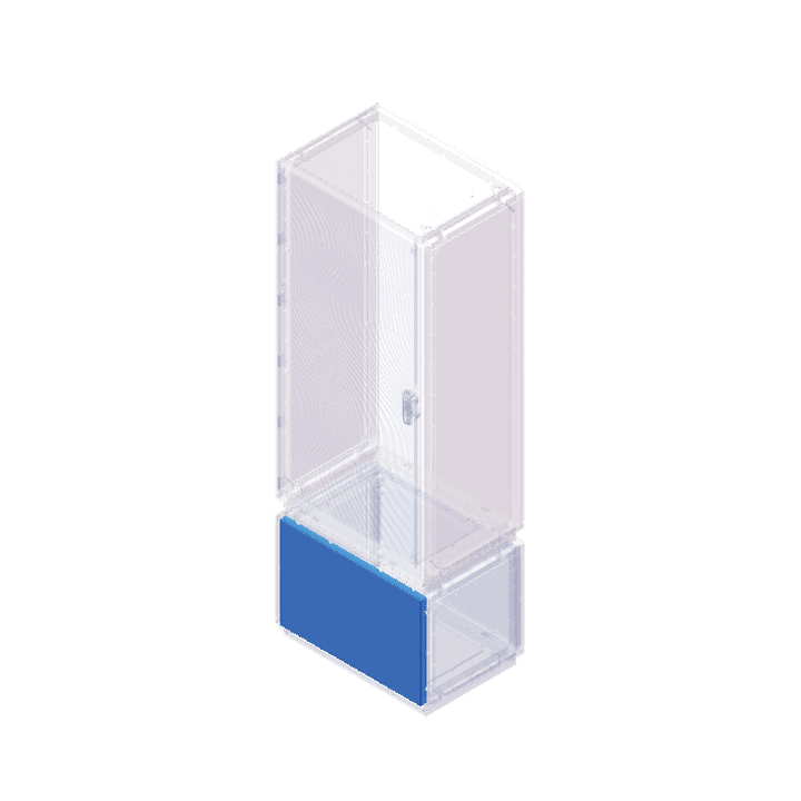 DKC EUROPE - Acc. per serie Grafi 5 - Kit pannello frontale e traversa, altezza 400 mm, ante vano zoccolo.