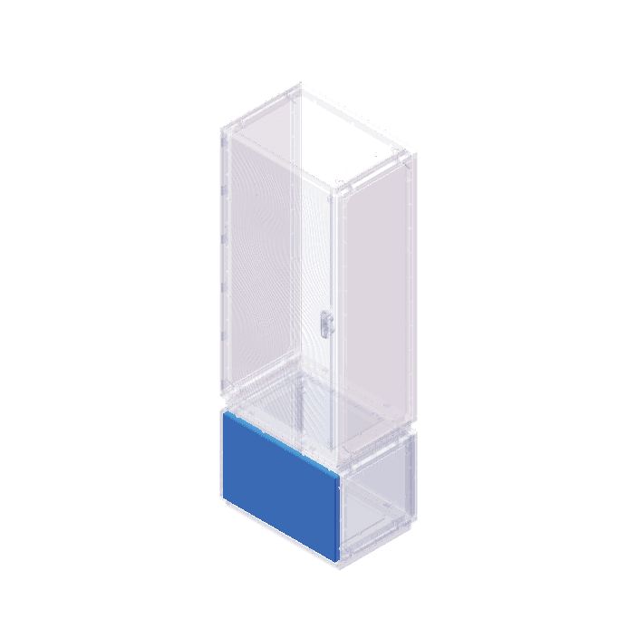 DKC EUROPE - Acc. per Serie Grafi 9 - Kit pannello frontale e ante vano zoccolo + traversa, altezza 490 mm, G9/2/KTZ.