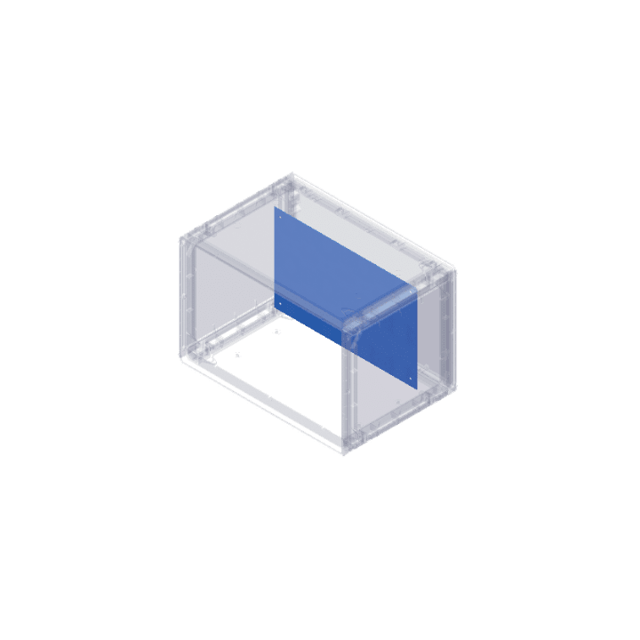 DKC EUROPE - Acc. per Serie GRAFI 9 - Piastra di fondo in PVC spessore 5 mm per vano altezza 883 mm G9/5/PP PIASTRA DI FONDO IN PVC.